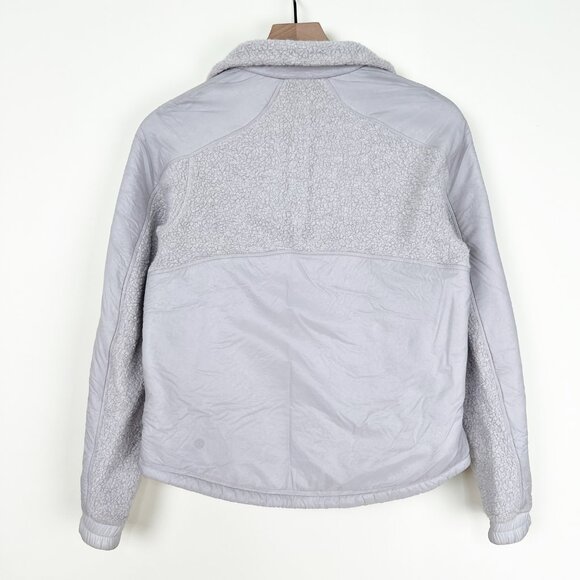 Lululemon Go Cozy Jacket Wool Blend Lightweight Coat Sherpa Fleece Sweatshirt 4 - Picture 12 of 15